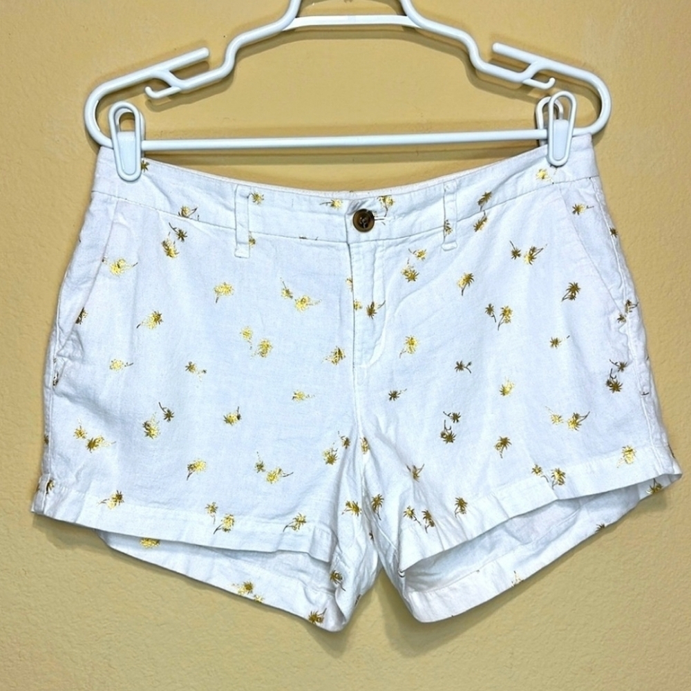 Old Navy gold palm tree shorts